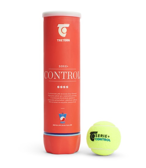Piłki tenisowe Tretorn Serie+ Control (4 piłki)