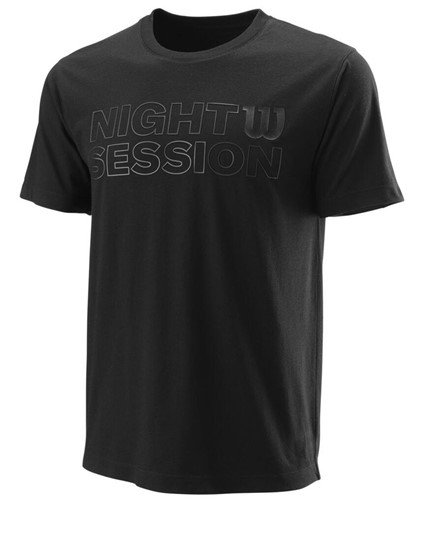 Koszulka męska Wilson Night Session Tch Tee - blac