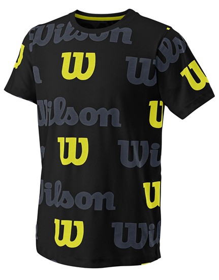 Koszulka Chłopięca Wilson All Over Logo Tech Tee